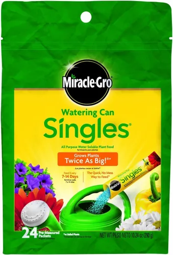 Miracle-Gro 1013202 Regadera individual – Incluye 24 paquetes pre-medidos de Miracle-Gro All Purpose Plant Food (fertilizante para plantas) (paquete