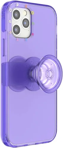PopSockets Funda para iPhone 12/12 Pro con agarre deslizante reposicionable y compatible con MagSafe - Purple Ice