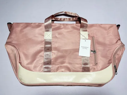 Miniatura 5 de Arouselove Bolsas de lona deportivas para mujeres y hombres, bolsa de gimnasio portátil con bolsillo húmedo y compartimento separado para zapatos
