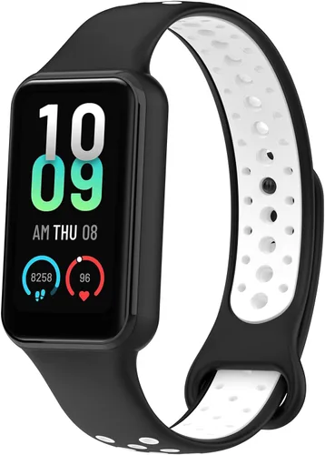 Miniatura 11 de E ECSEM Compatible con Amazfit Band 7 bandas de silicona de dos tonos transpirable de repuesto deportiva pulsera para Amazfit Band 7 Smart Watch