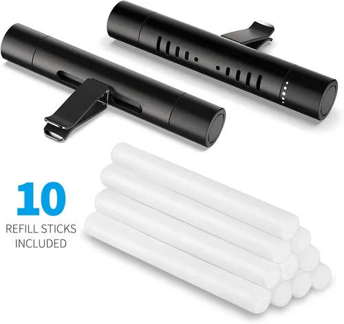 Miniatura 5 de iPick Image Para Dodge Scat-Pack - Ambientador de aire acondicionado para coche a todo color, clip negro con ventana ajustable y 10 varillas