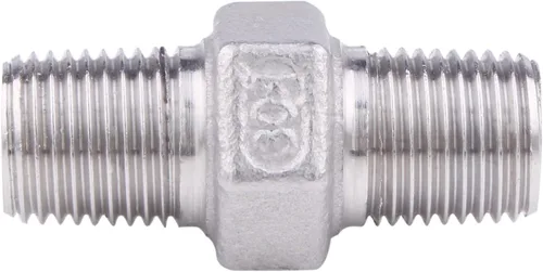 Miniatura 4 de Pezón hexagonal macho de 1/8 pulgadas NPT – Acero inoxidable 304 roscado para kit de preparación, aplicación de tubería casera (paquete de 5)