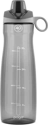 Miniatura 16 de Pogo Botella de agua de plástico sin bisfenol A con tapa con pico de 32 onzas, color azul atolón Azul (Blue Atoll)