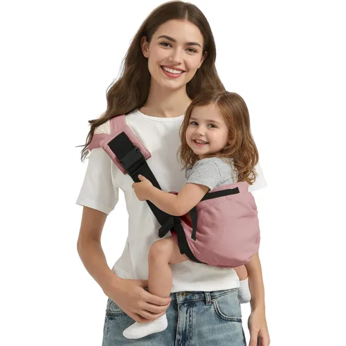Miniatura 12 de Transportador de transporte para niños pequeños de 8 a 40 libras, ajustable, talla única, asiento de cadera, portabebés recién nacido, diseño Malla