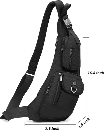Miniatura 77 de Nicgid Sling Bag - Mochila bandolera para hombre), LYSB01NH075BJ-SPRTSEQIP