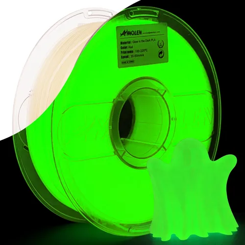 Miniatura 46 de AMOLEN - Filamento de impresora 3D de seda PLA, PLA tricolor púrpura/verde azul/naranja quemado de 0.069 pulgadas, filamento brillante de cambio