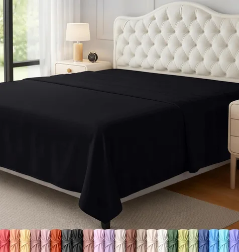 Miniatura 19 de Utopia Bedding Sábanas Planas - Paquete de 6 - Tela de Microfibra Cepillada Suave - Sábana Superior Resistente al Encogimiento y Decoloración - Gris