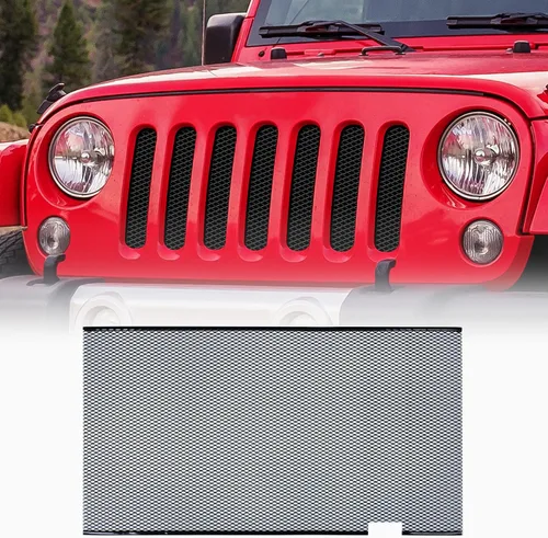 Miniatura 10 de AggAuto Insertos para Parrilla Compatibles con Jeep Wrangler JK JKU 2007 2008 2009 2010 2011 2012 2013 2014 2015 2016 2017, Accesorios de Cobertura