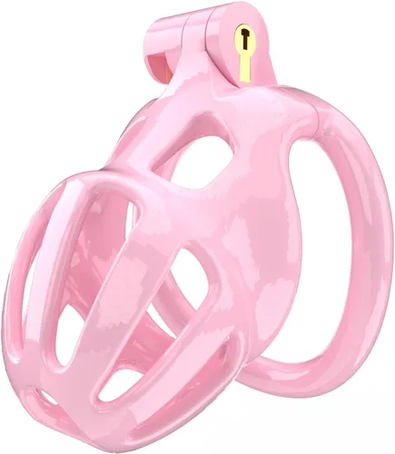 Miniatura 6 de Jaula para pene Dispositivo de castidad masculina Jaula de bloqueo Jugar con llave y bloqueo A6(XXL)
