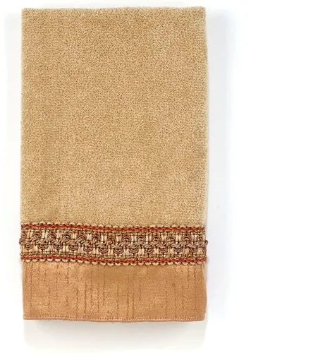 Miniatura 13 de Avanti Linens Medallón - Colección de puños trenzados suaves, toalla de mano, granito