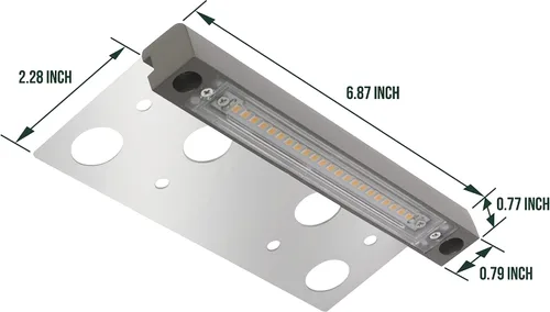 Miniatura 3 de GKOLED Luz Hardscape, luces de pared de pavimentadora, iluminación de paso de 6.8 pulgadas, chips LED integrados de 4 W 2700 K, carcasa de aluminio