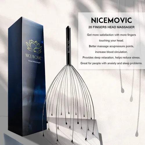 Miniatura 2 de NICEMOVIC Regalos para el Día del Padre para papá y él, paquete de 2 masajeadores de cabeza, rellenos de calcetines para hombres, mujeres y adultos