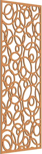 Miniatura 48 de Latrobe Paneles de pared decorativos de madera con calado, 9 3/8 pulgadas de ancho x 24 3/8 pulgadas de alto x 3/8 de alto, roble rojo rojo (Red Oak)