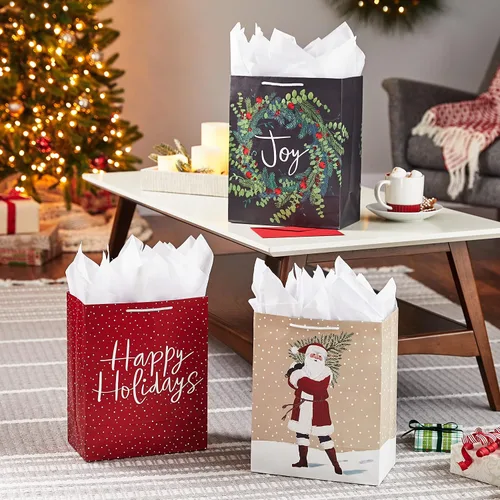 Miniatura 2 de Hallmark Paquete de bolsa de regalo de Navidad grande de 13 pulgadas