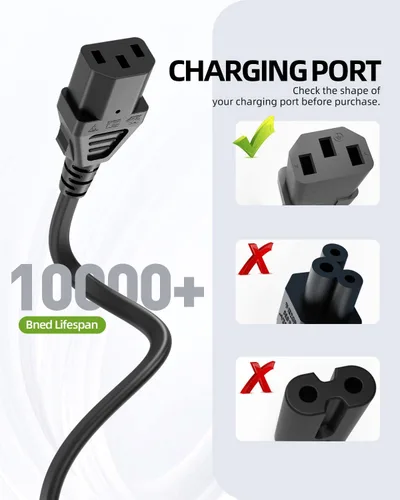 Miniatura 2 de Superer Cable de alimentación de CA de 3 clavijas apto para olla instantánea, olla a presión eléctrica, olla arrocera, máquina de leche de soja