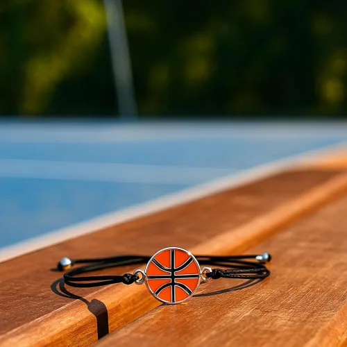 Miniatura 6 de Sportybella - Pulsera de baloncesto – Cuerda ajustable de cuerda de paracaídas, regalos para jugadores de baloncesto, se adapta a muñecas de 5 a 8