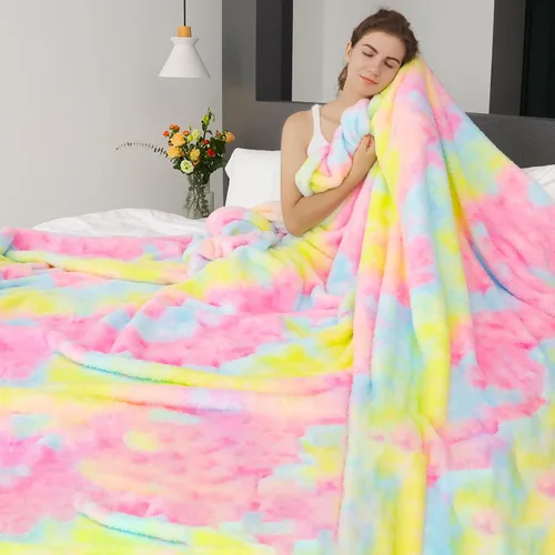 Miniatura 21 de Manta de forro polar púrpura tipo cobija - Manta de 300 GSM para sofá, cama, suave, ligera, mullida, acogedora, mantas de microfibra y cobijas