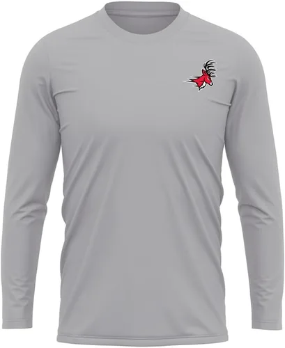 Miniatura 243 de Camisa deportiva de manga larga oficial de la NCAA Collegiate para hombre, con logotipo en el pecho izquierdo, colección Athletic Heather