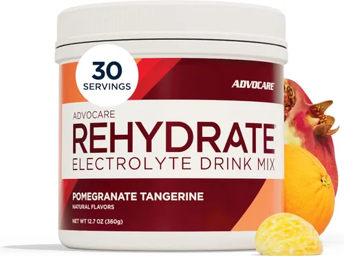 Miniatura 8 de AdvoCare Rehydrate - Mezcla de bebida con electrolitos - Incluye magnesio, sodio, potasio y calcio - Antioxidante y fortificado con aminoácidos