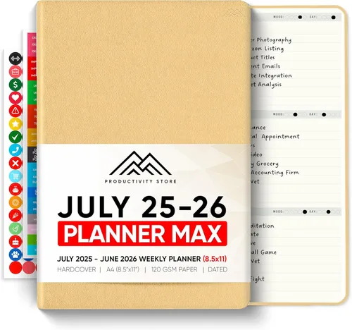 Miniatura 16 de Sin fecha, Agenda 2026, 8.5" x 11" - La Agenda de Productividad #1 para Lograr Tus Objetivos 2026 - Agenda 2026-2027 por PRODUCTIVITY STORE