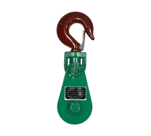 Miniatura 20 de Mytee Products Bloque de arrebate con gancho WLL 2 Toneladas Polea de 3"' + ' Cable de alambre de 3/8" Pulley para rescate con enrollamiento