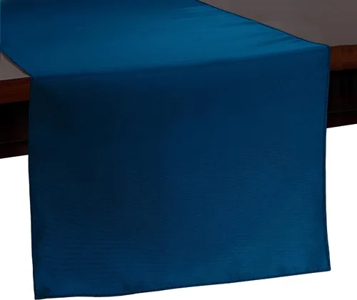 Miniatura 38 de ULTIMATE TEXTILE Camino de mesa de poliéster de 14 x 72 pulgadas, color azul aguamarina