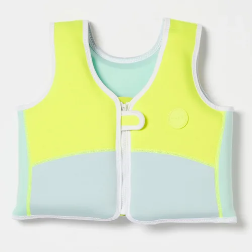 Miniatura 17 de SUNNYLiFE Chaleco de natación - Fabricado con neopreno más una cremallera frontal segura y desarrolla confianza en el agua. Chaleco de natación