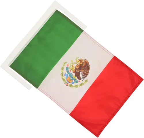 Miniatura 2 de Bandera de México AZ FLAG, 45.7 x 30.5 cm, con cordones - Pequeñas banderas mexicanas de 30 x 45 cm - Bandera de 45.7 x 30.5 cm