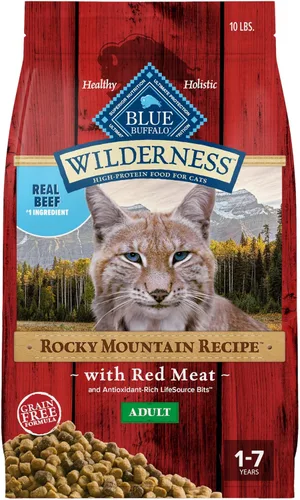 Miniatura 15 de Blue Buffalo Wilderness Alimento seco para gatos adultos, receta de las Montañas Rocosas, receta sin pollo y sin granos hecha con ingredientes