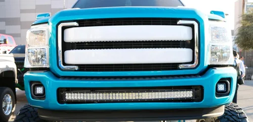 Miniatura 8 de iJDMTOY Barra de luz LED de 40 pulgadas para montaje en rejilla inferior compatible con Ford F250 F350 Super Duty 11-16, incluye (1) barra de luz