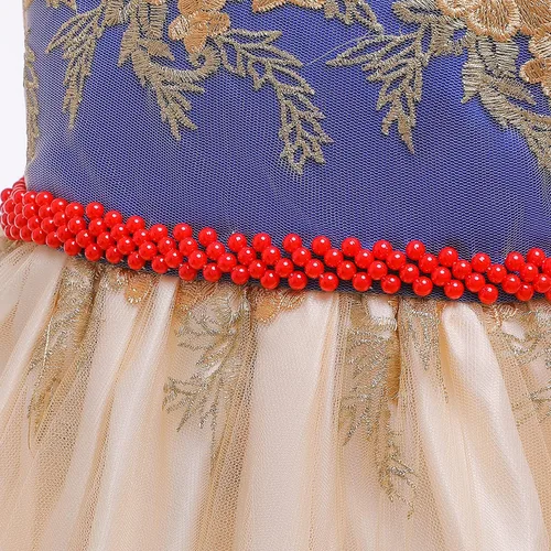 Miniatura 5 de Vestidos de flores para niñas TTYAOVO. Vestido para bodas de princesa para niñas pequeñas.