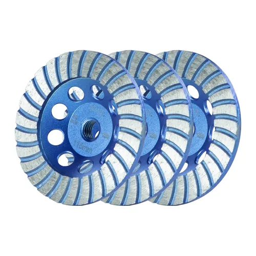 Miniatura 14 de SALI Ruedas de molienda de hormigón de 4.5 pulgadas 16 segmentos de turbo diamante Arbor de 5/8-11 Rueda de molienda de diamante apta