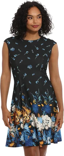 Miniatura 3 de London Times Women's Perfect Versatile Scuba Crepe Fit & Flare Dress Event Guest of Occasion Office Career