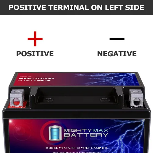 Miniatura 3 de Mighty Max Battery YTX7A-BS - Repuesto para scooter KYMCO People 150 150CC 09