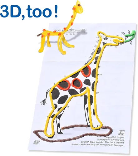 Miniatura 3 de WikkiStix Paquete de Actividad Animal - Incluye 12 Animales del Zoológico con Actividad Práctica y Dato Divertido en Cada Uno, ¡Hecho en los Estados