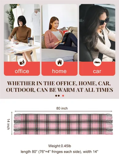 Miniatura 5 de Heated Scarf for Women Include Rechargeable Battery, Winter Electric Neck Scarf for Cold Weather