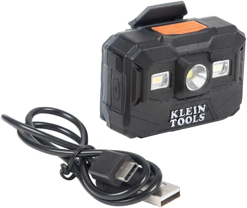 Miniatura 14 de Klein Tools 60406RL - Casco duro, linterna frontal recargable, sin ventilación, estilo de ala completa, acolchada, auto-absorbente, resistente al