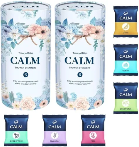 Miniatura 8 de TranquilBliss Vaporizadores de ducha, 6 unidades, bombas de ducha perfumadas con fragancia orgánica y natural, cuidado personal y relajación