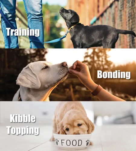 Miniatura 3 de Whole Life Pet Just One - Paquete económico de golosinas de hígado de res para perros, grado humano, liofilizado, un ingrediente, entrenamiento