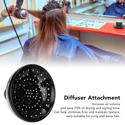Miniatura 8 de Difusor de secador de pelo, accesorio difusor de pelo, secador de pelo, difusor universal de pelo adaptable para secadores de pelo para salón