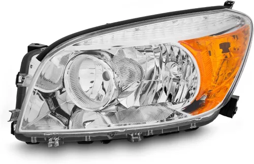 AKKON - Compatible con faros delanteros cromados Toyota Rav4 2006 2007 2008 con controlador de señal ámbar de repuesto lateral izquierdo