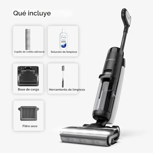 Miniatura 9 de Tineco Floor ONE S7 PRO Aspiradora Inalámbrica Húmeda y Seca, Trapeador Limpiador de Pisos Inteligente para Pisos Duros, Largo Tiempo