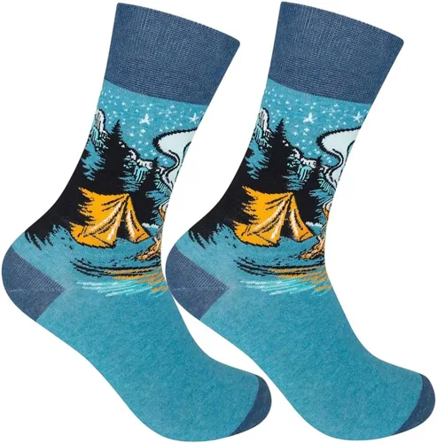 Calcetines divertidos con temática al aire libre, regalos novedosos para la naturaleza, senderismo, parrilla, ciclismo, caza, golf, pesca, camping