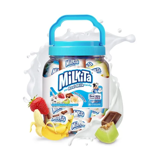 Miniatura 31 de Milkita Bites - Caramelos de leche – Dulces saludables bajos en azúcar con leche real para niños y adultos – Tamaño de bocado, caramelo sin gluten