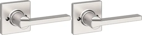 Miniatura 56 de Kwikset Casey - Manija de puerta de paso interior, palanca para puertas de armario y pasillo, manija reversible sin bloqueo, negro mate