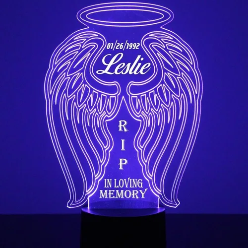 Miniatura 11 de MMS - Lámpara de luz nocturna LED personalizada Virgen María, personalizada con tu nombre o texto, la lámpara de luz más grande del mercado, grabado