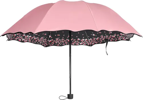 Miniatura 8 de Sakura - Sombrilla plegable resistente al viento anti lluviasol flor de cerezo