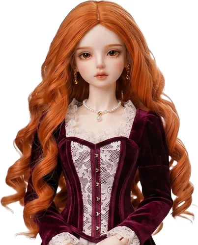 Miniatura 15 de Peluca larga recta de 8-9 pulgadas 1/3 BJD MSD DOD Pullip Dollfie peluca centro de separación DIY fabricación accesorios para el cabello