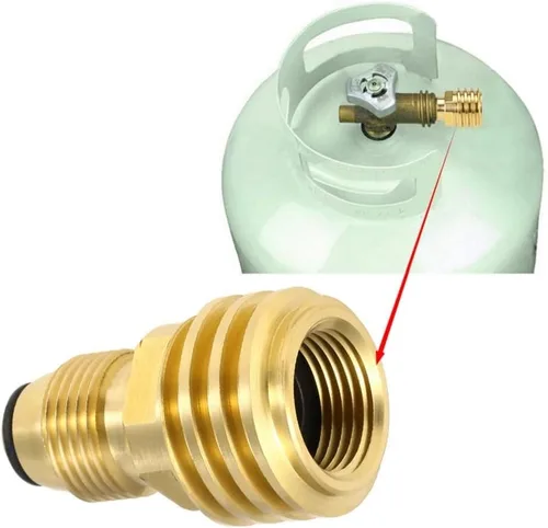 Miniatura 5 de Adaptador universal de tanque de propano antiguo a nuevo, convierte la válvula de servicio del tanque POL LP a QCC1 / tipo 1 manguera o regulador