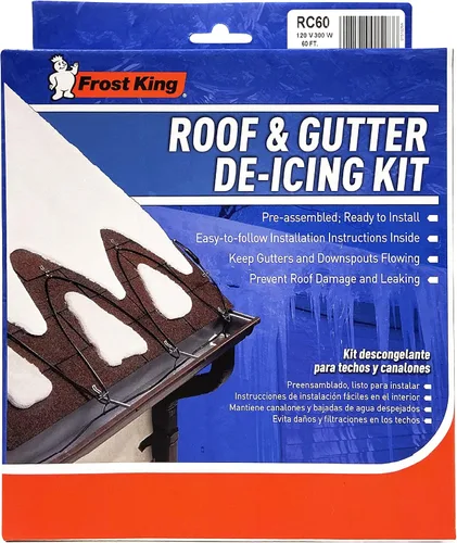 Miniatura 9 de Kit de cables eléctricos automáticos para techos color negro, de 160 x 120 x 7 pies, RC160 de Frost King, RC30